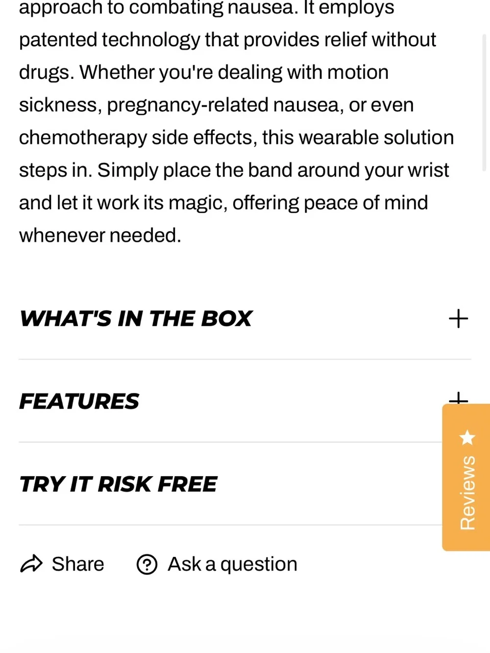 Reliefband - For Nausea & Anxiety